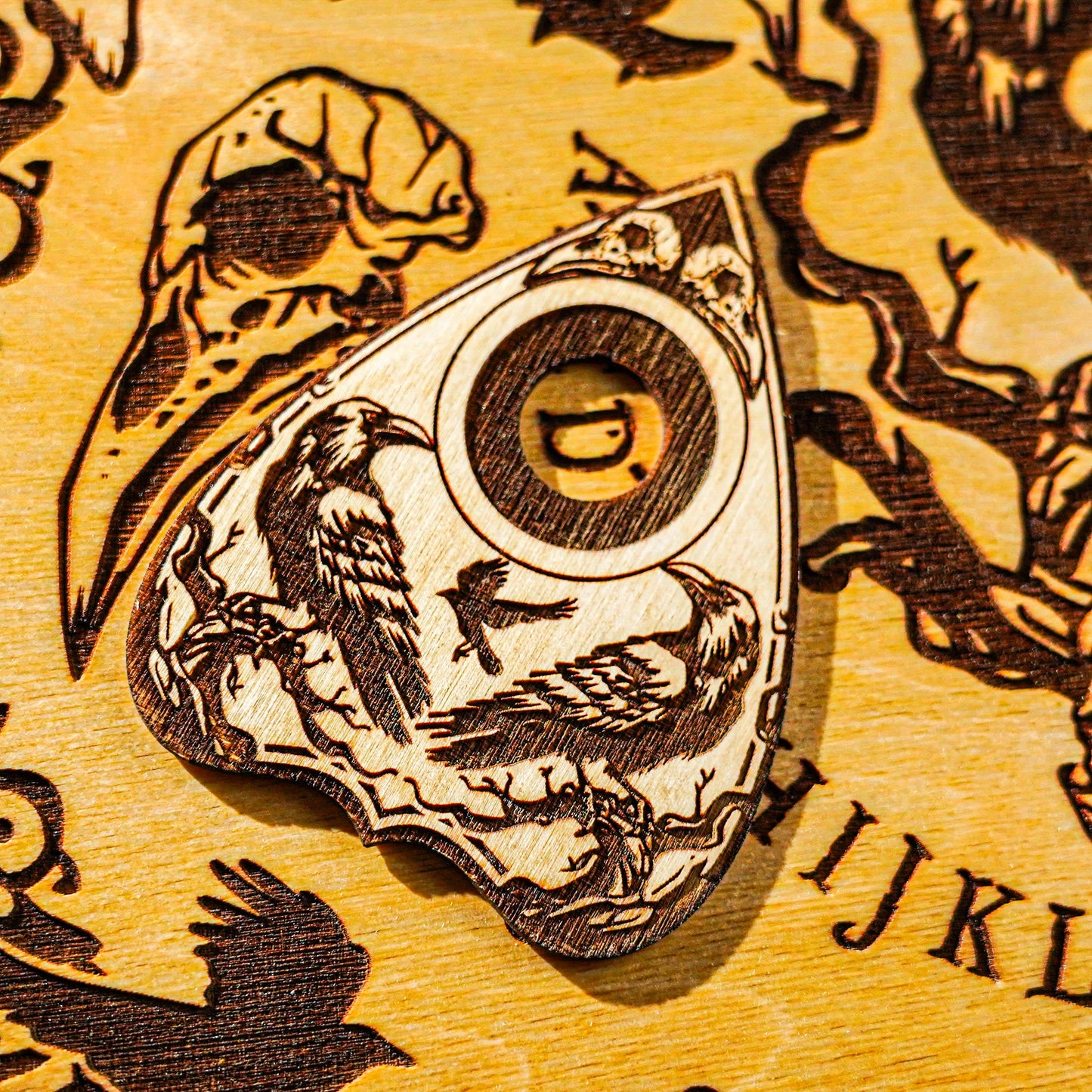 Wooden planchette