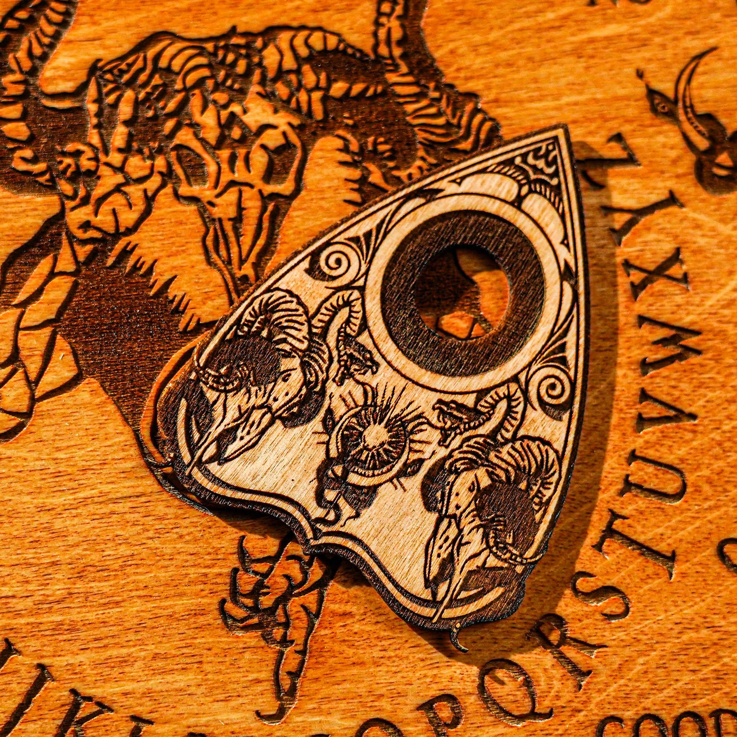 wooden planchette