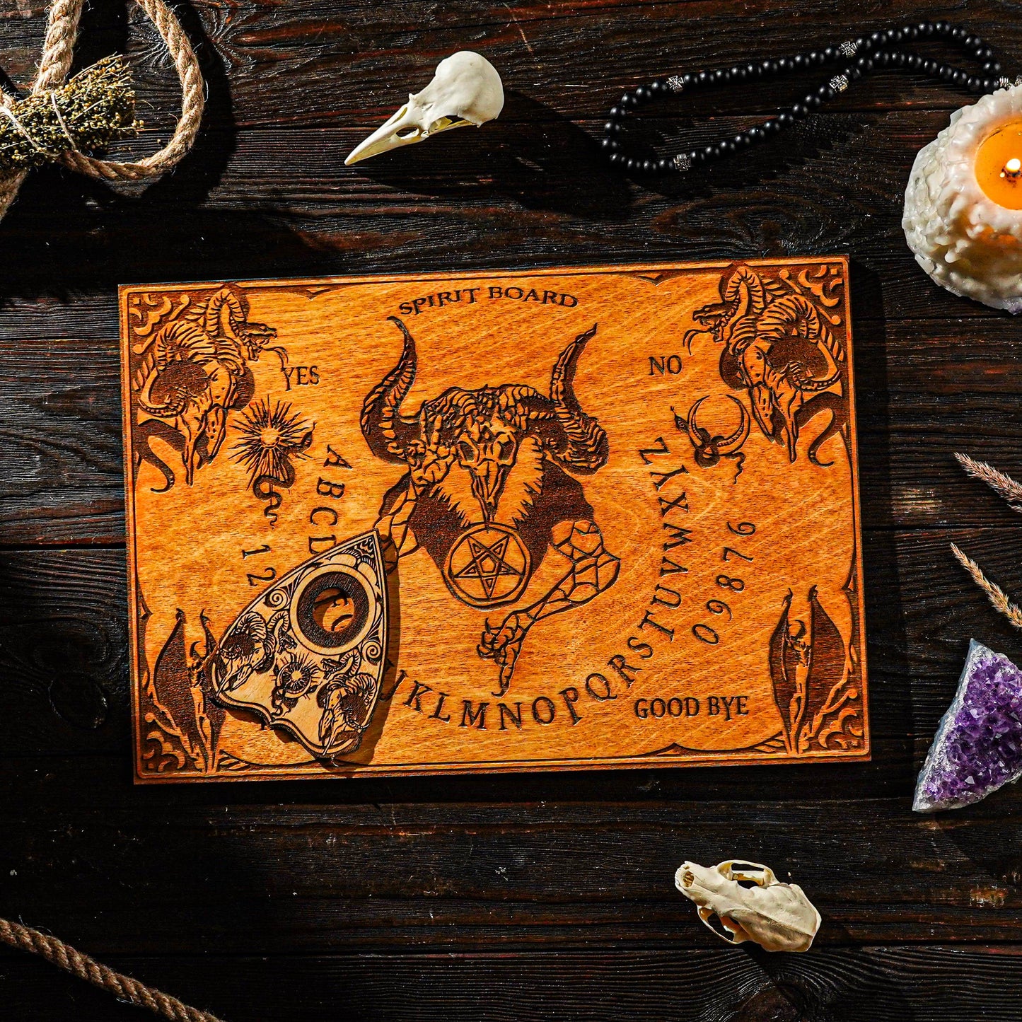 Wooden divination set