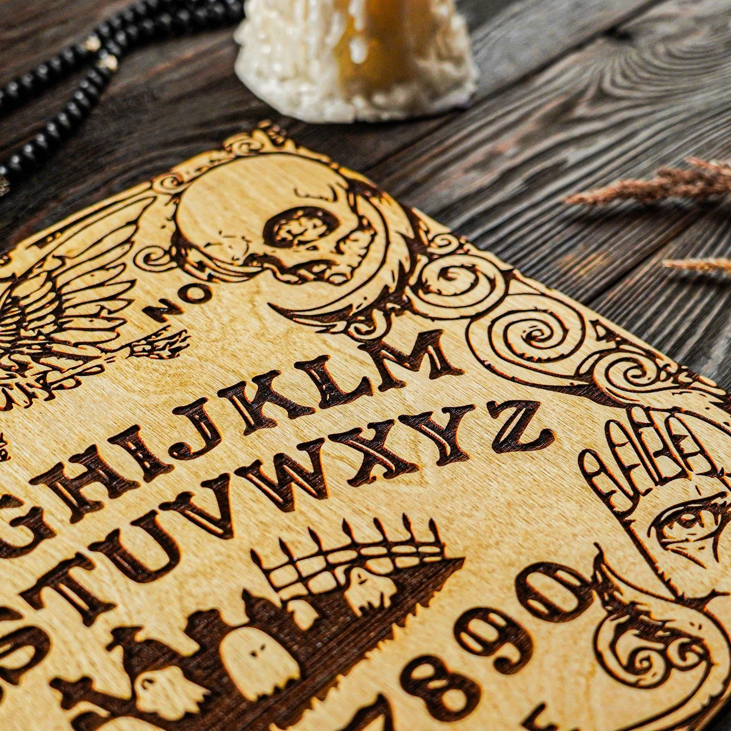 wooden spirit board