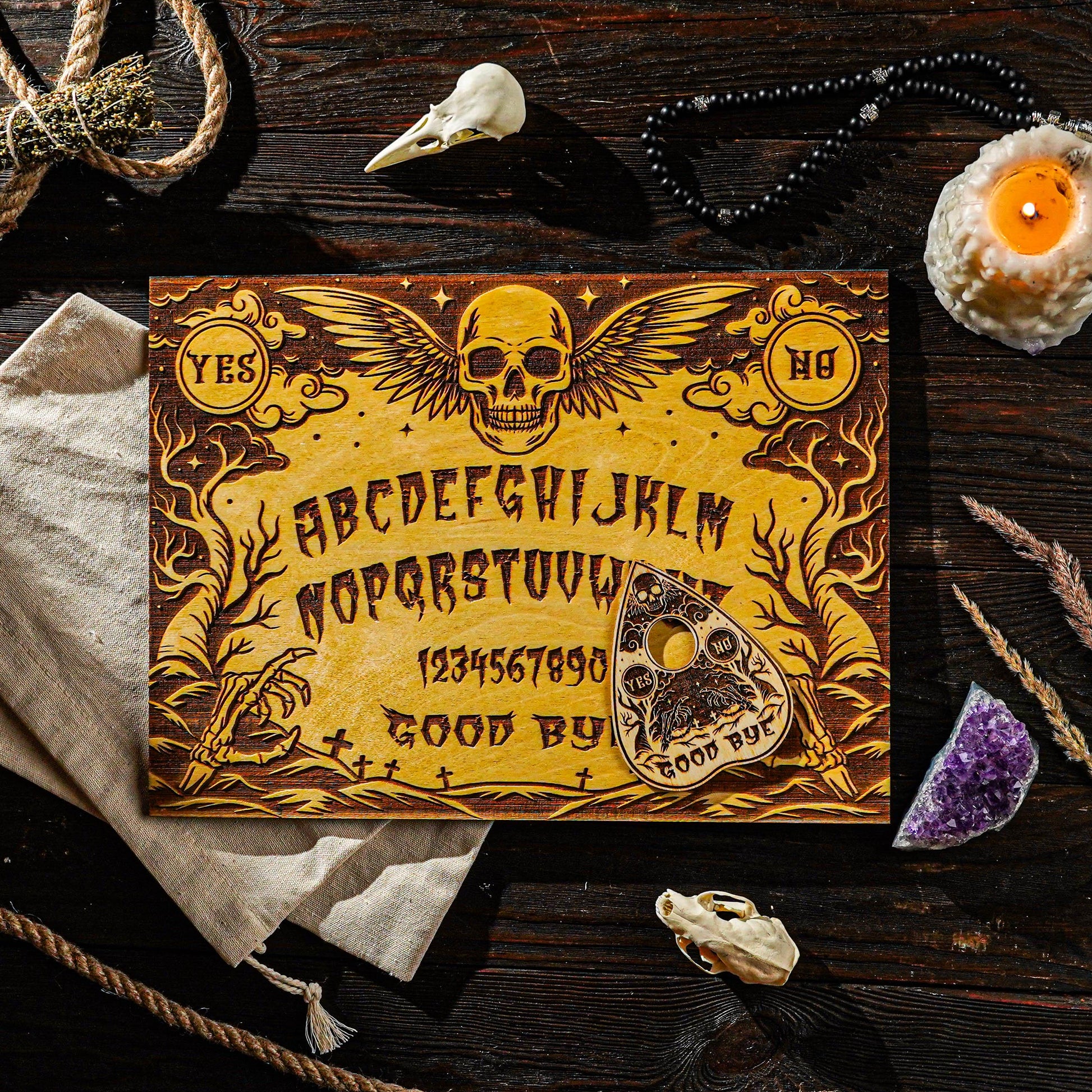 skull ouija board