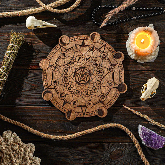 Wooden Crystal Grid 