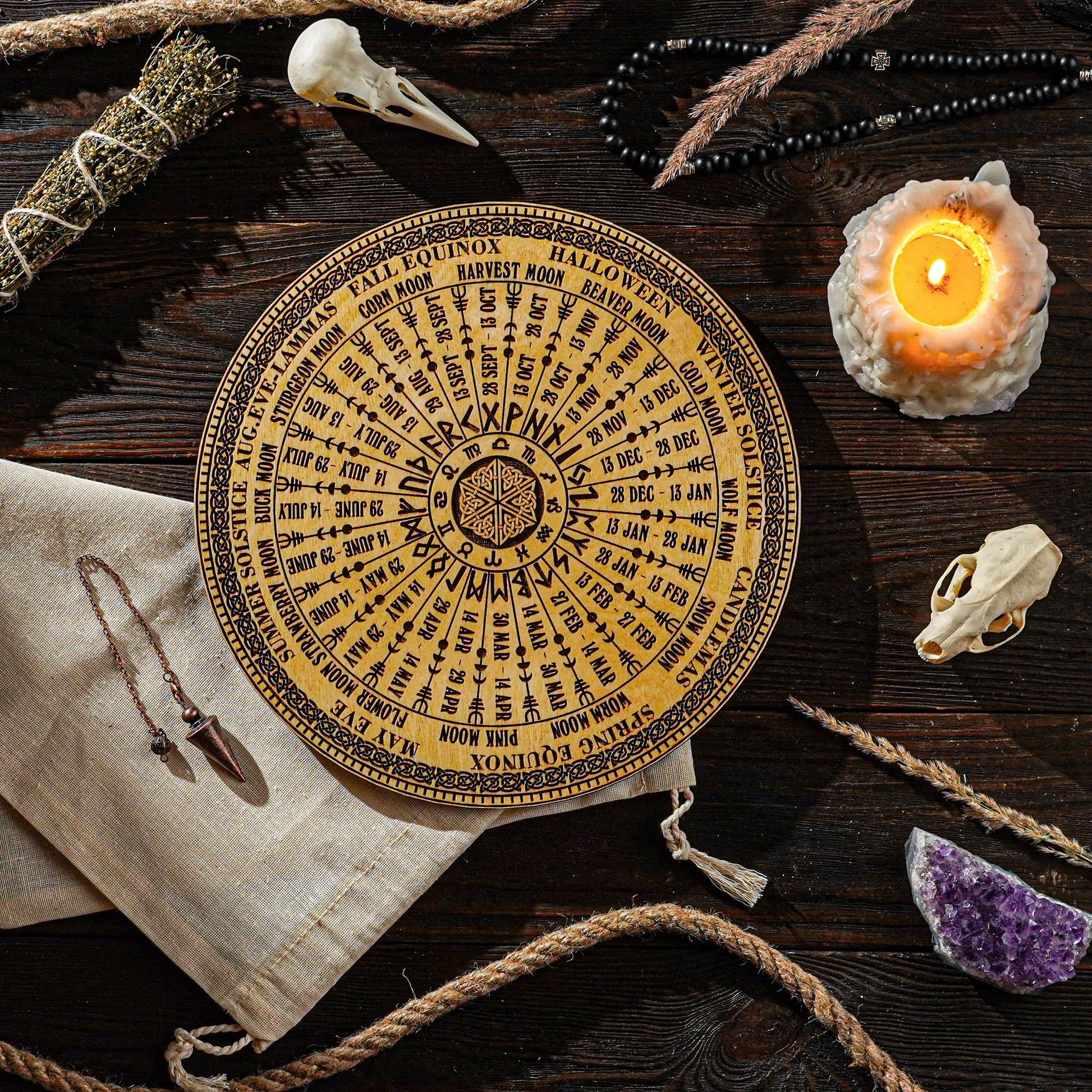 wooden wheel of the year