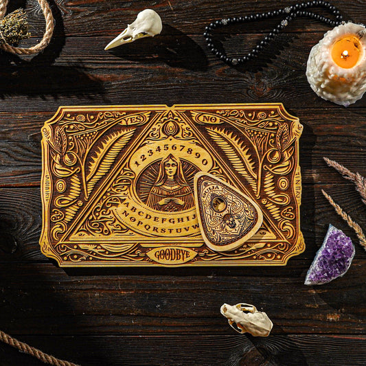Engraved ouija board