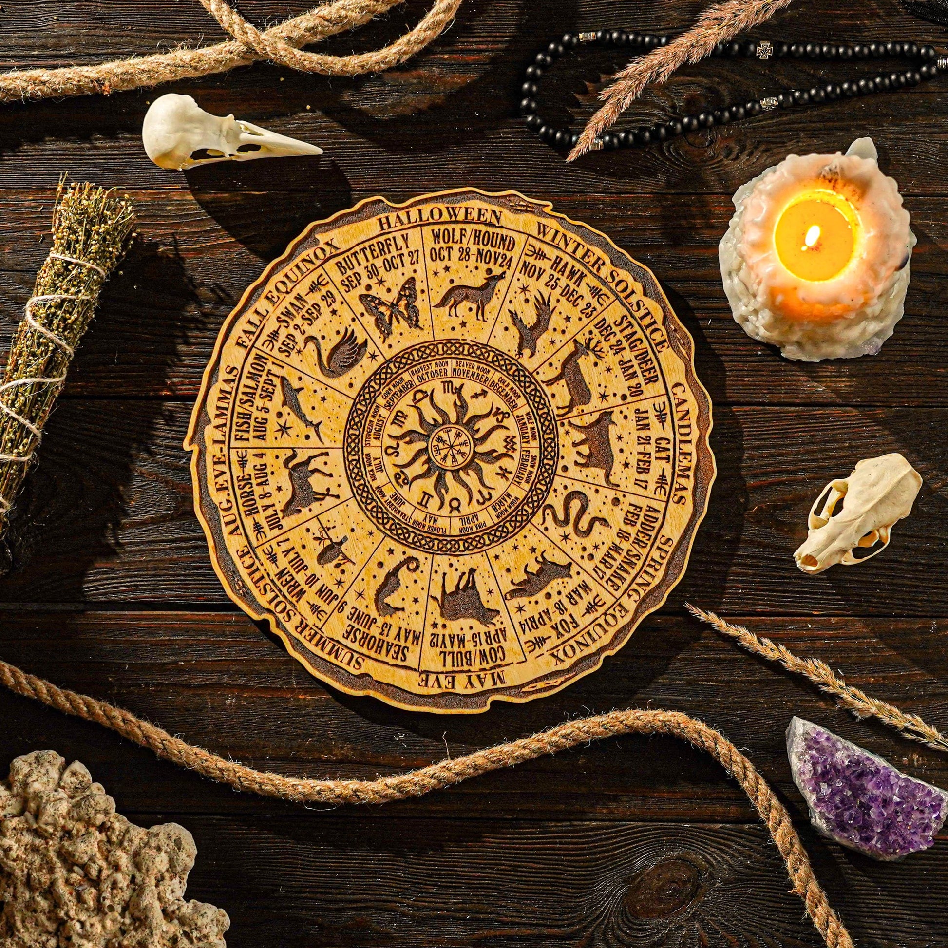engraved wheel of the year