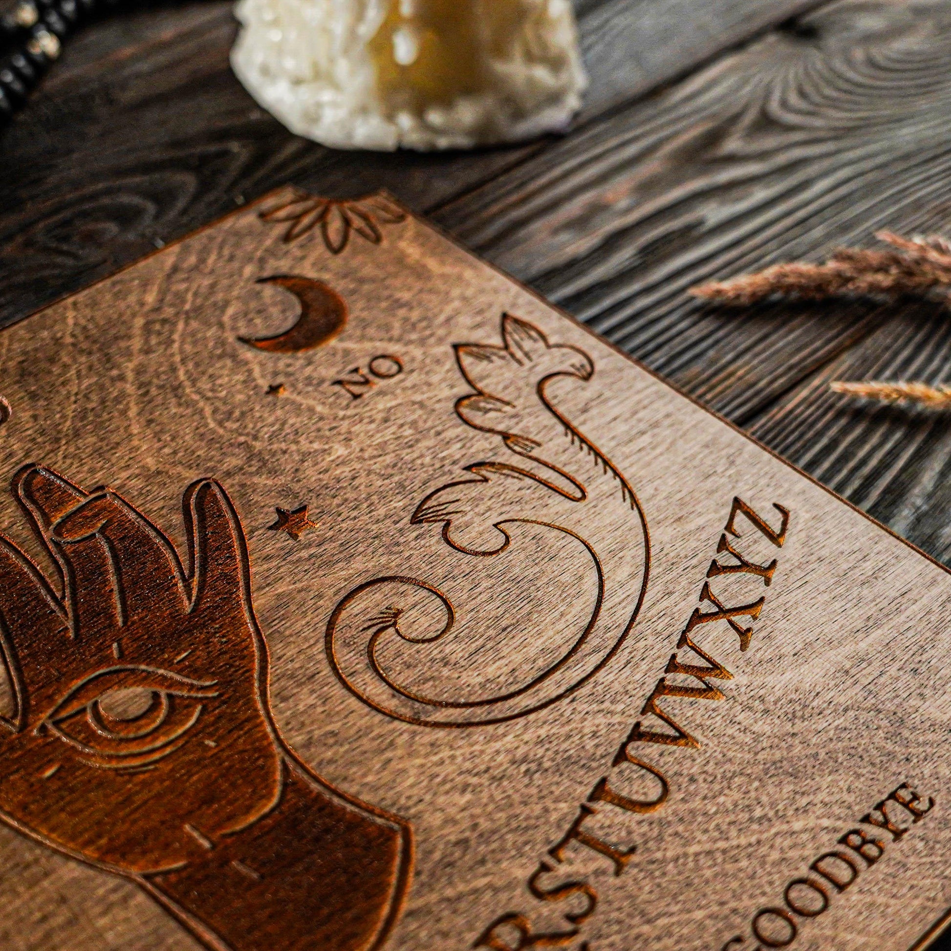 wooden ouija board
